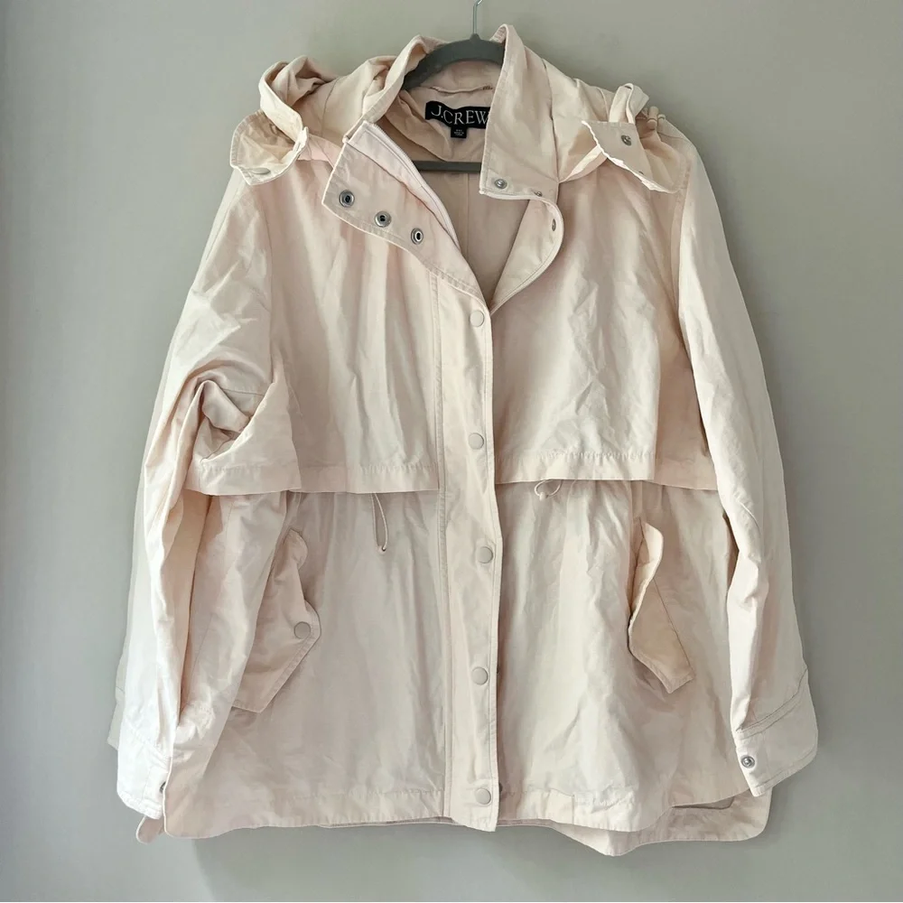 J. Crew | Light Khaki Perfect Lightweight Utility Rain Jacket